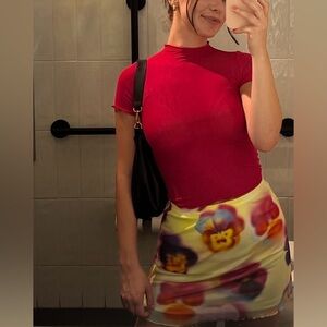 Mesh Top and Skirt Set